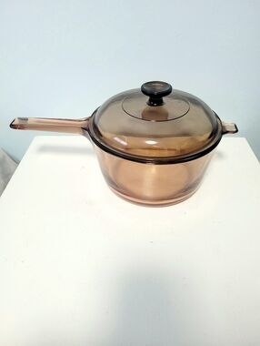 Vision Pyrex Corningware 2.5 L Pot With Lid- Amber